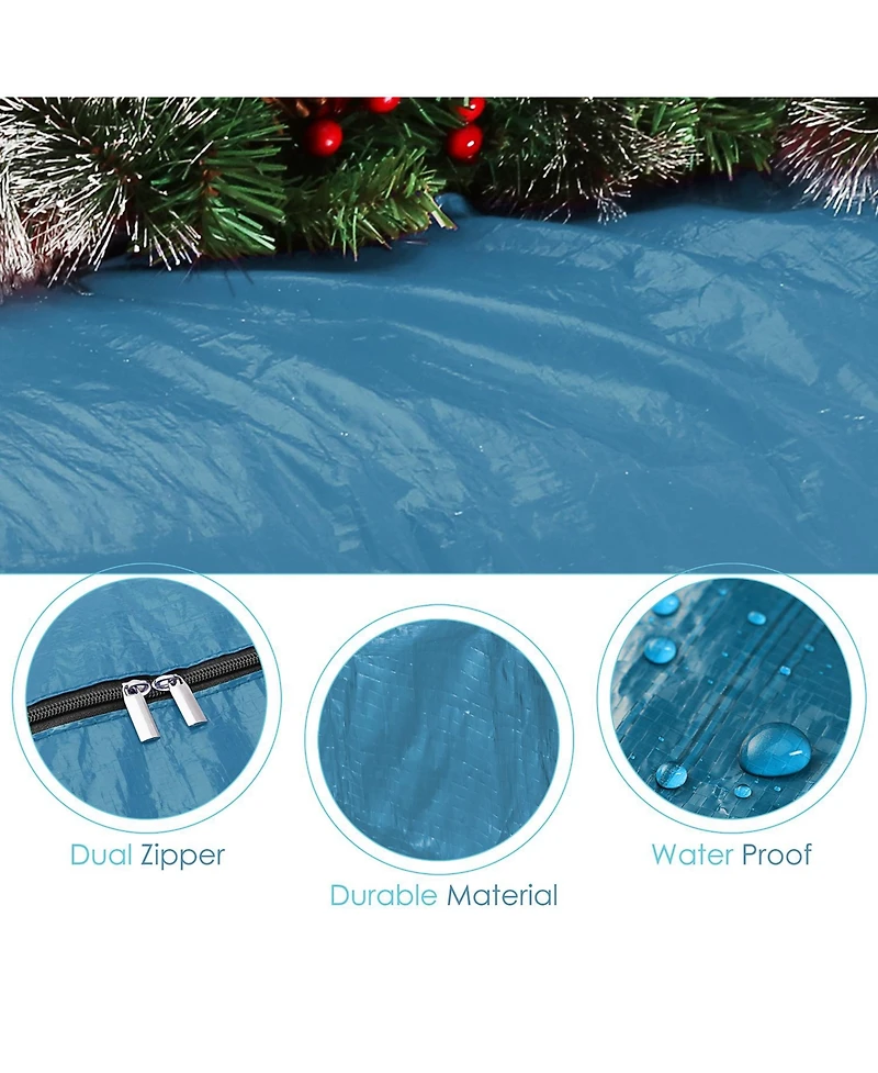Hearth & Harbor Christmas Tree Storage Bag with Reinforced Handles & Dual Zipper