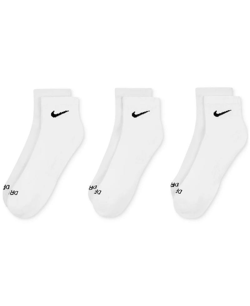 Unisex Nike Dri-fit Cushion Quarter Socks 3-Pack