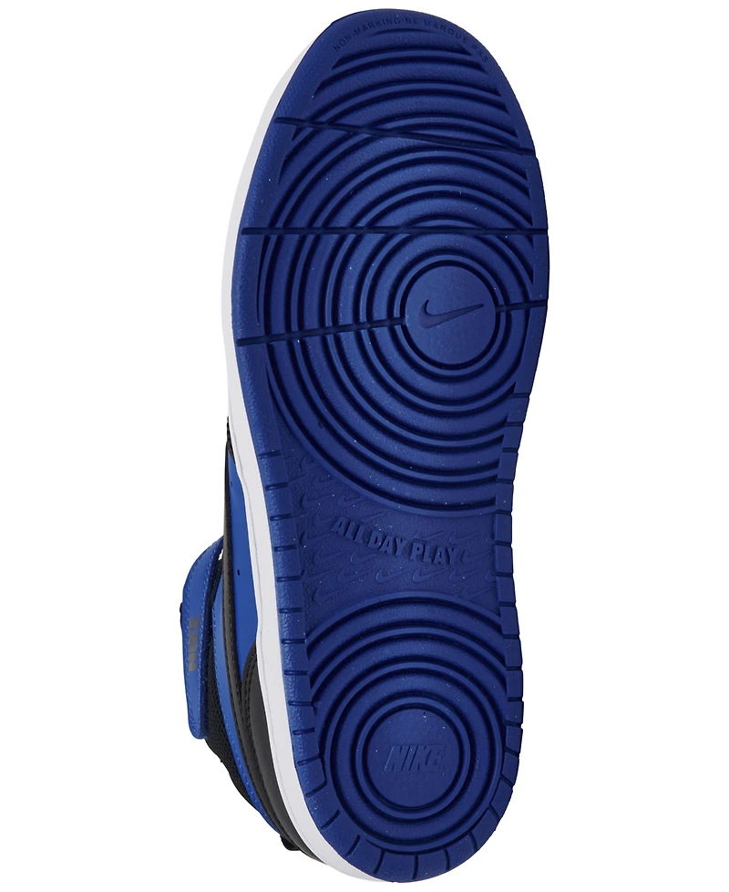 Nike Little Boys' Court Borough Mid 2 Fastening Strap Casual Sneakers from Finish Line