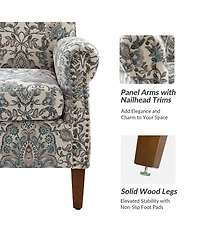 Gianluca Traditional Armchair with Nailhead Trims
