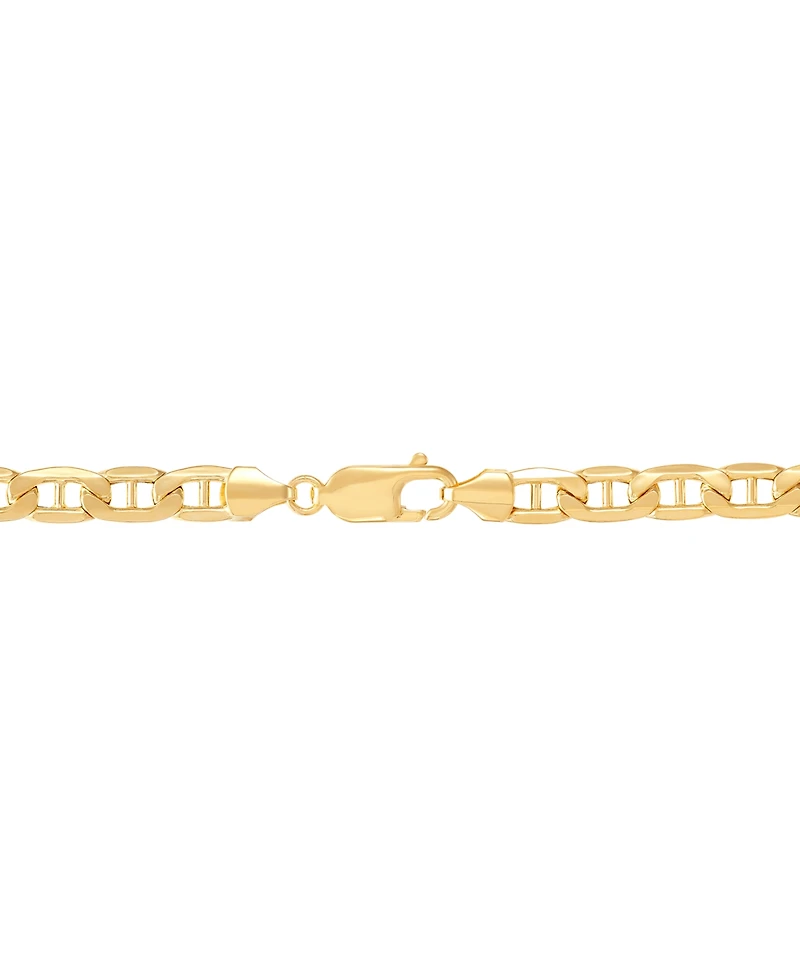 Lightweight Polished Mariner Link 24" Chain Necklace (5.5MM) in 14k Gold