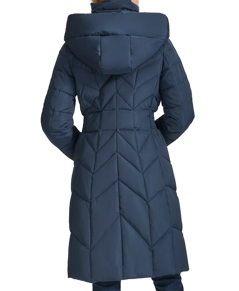 Cole Haan Women's Bibbed Hooded Puffer Coat