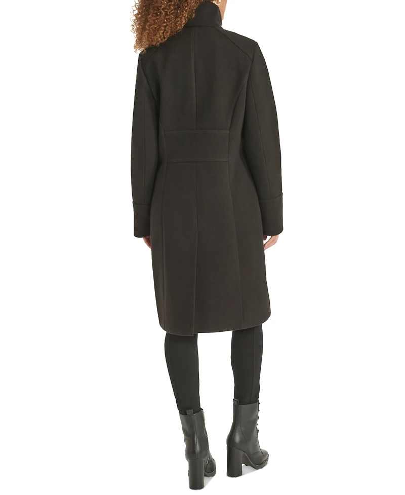 Karl Lagerfeld Paris Women's Zip-Front Boucle Coat, Created for Macy's