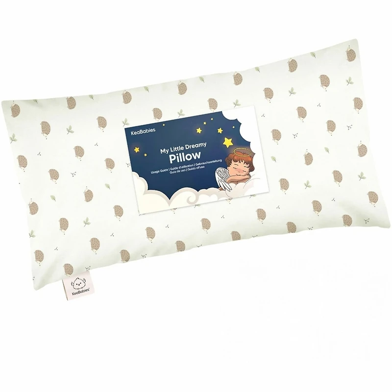 KeaBabies Toddler Buddy Pillow with Pillowcase, 10X18 Soft Cotton Pillows for Sleeping