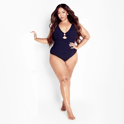 City Chic Plus Size Persia Cut Out 1 Piece