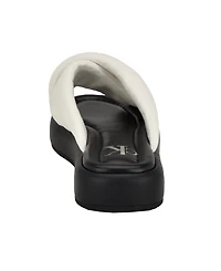 Calvin Klein Women's Evey Criss-Cross Slip-On Sandals