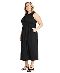 Maggy London Plus Size Belted Shirtdress