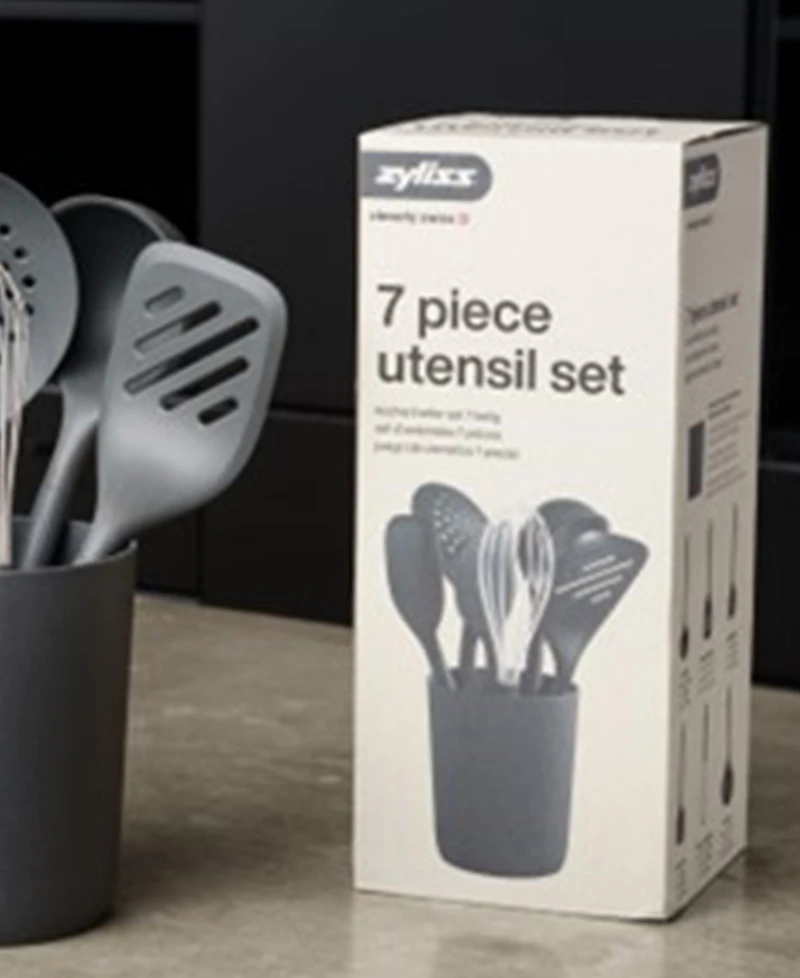 Zyliss Silicone & Nylon 7-Pc. Utensil & Storage Crock Set