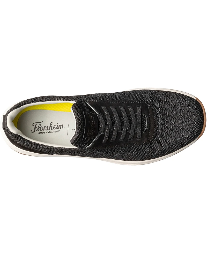 Florsheim Men's Satellite Knit Elastic Lace Slip On Sneaker