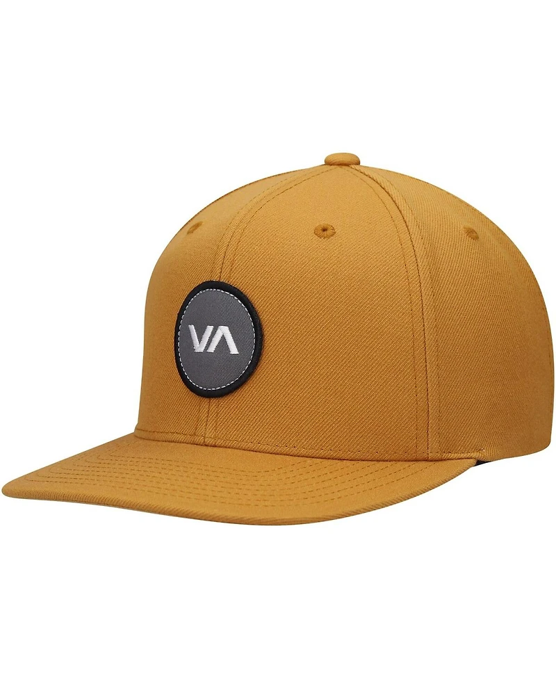 Rvca Men's Gold Va Patch Snapback Hat
