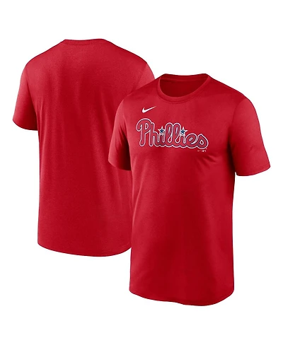 Nike Men's Red Philadelphia Phillies Fuse Legend T-Shirt