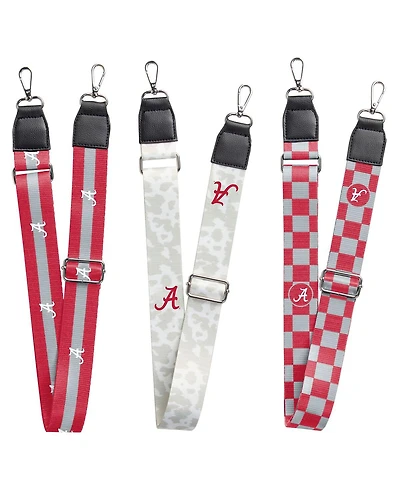 Logo Brands Alabama Crimson Tide 3-Pack Bag Strap Set