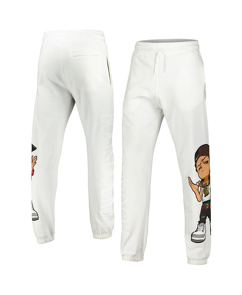 Virtual Thread Unisex White The Boondocks Big Face Riley Joggers