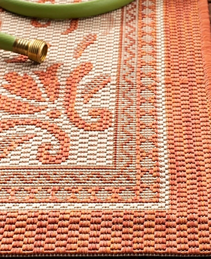 Safavieh Courtyard CY0901 Natural and Terra 5'3" x 7'7" Outdoor Area Rug