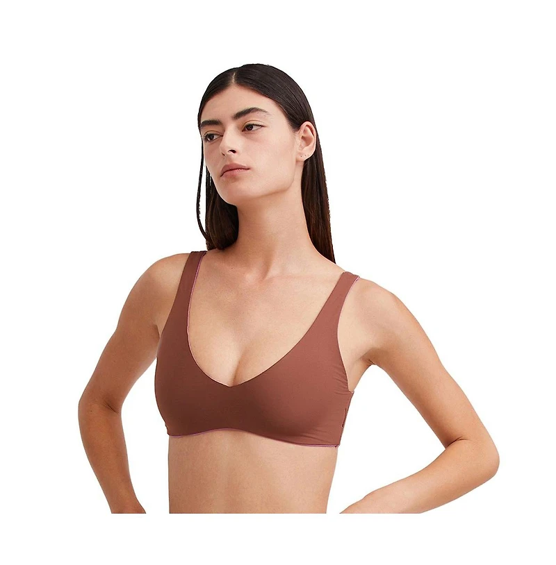 au naturel by Gottex Women's Solid V Neck Bikini Bra Swim Top