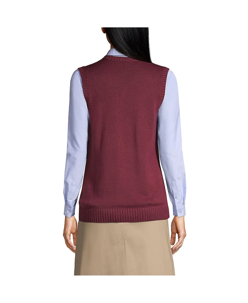 Lands' End Women's Cotton Modal Sweater Vest