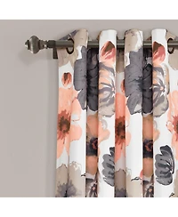 Lush Decor Leah Light Filtering Window Curtain Panels