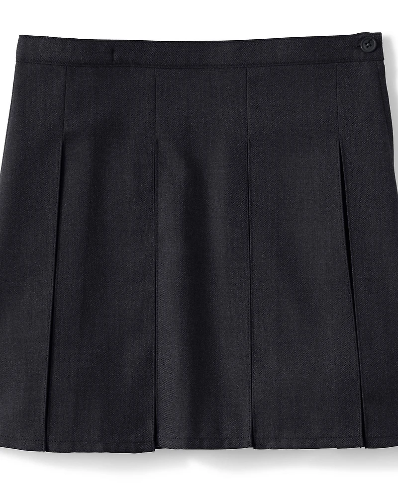 Lands' End Big Girls Box Pleat Skirt Top of Knee