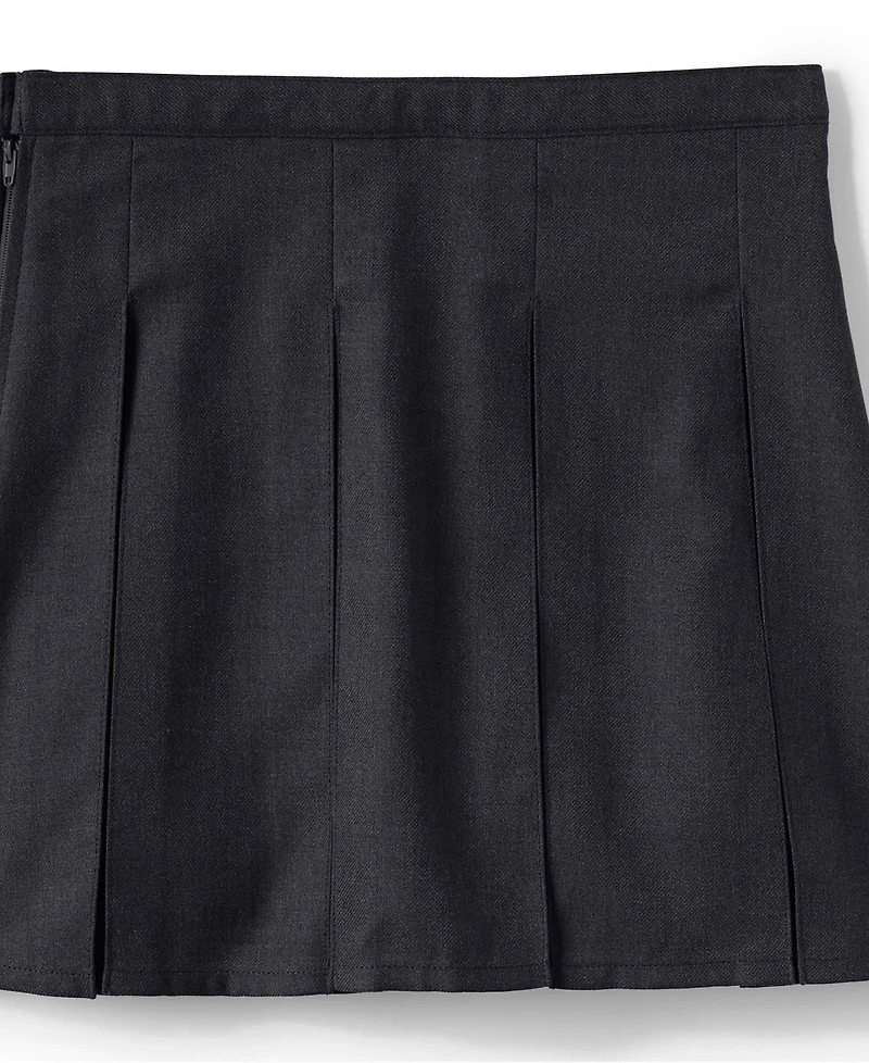 Lands' End Big Girls Box Pleat Skirt Top of Knee