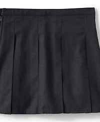 Lands' End Big Girls Box Pleat Skirt Top of Knee
