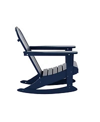 WestinTrends Outdoor Patio Porch Rocking Adirondack Chair
