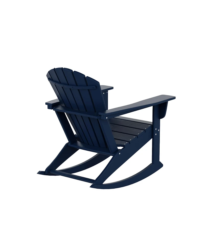 Outdoor Patio Poly Adirondack Rocking Chair Rocker