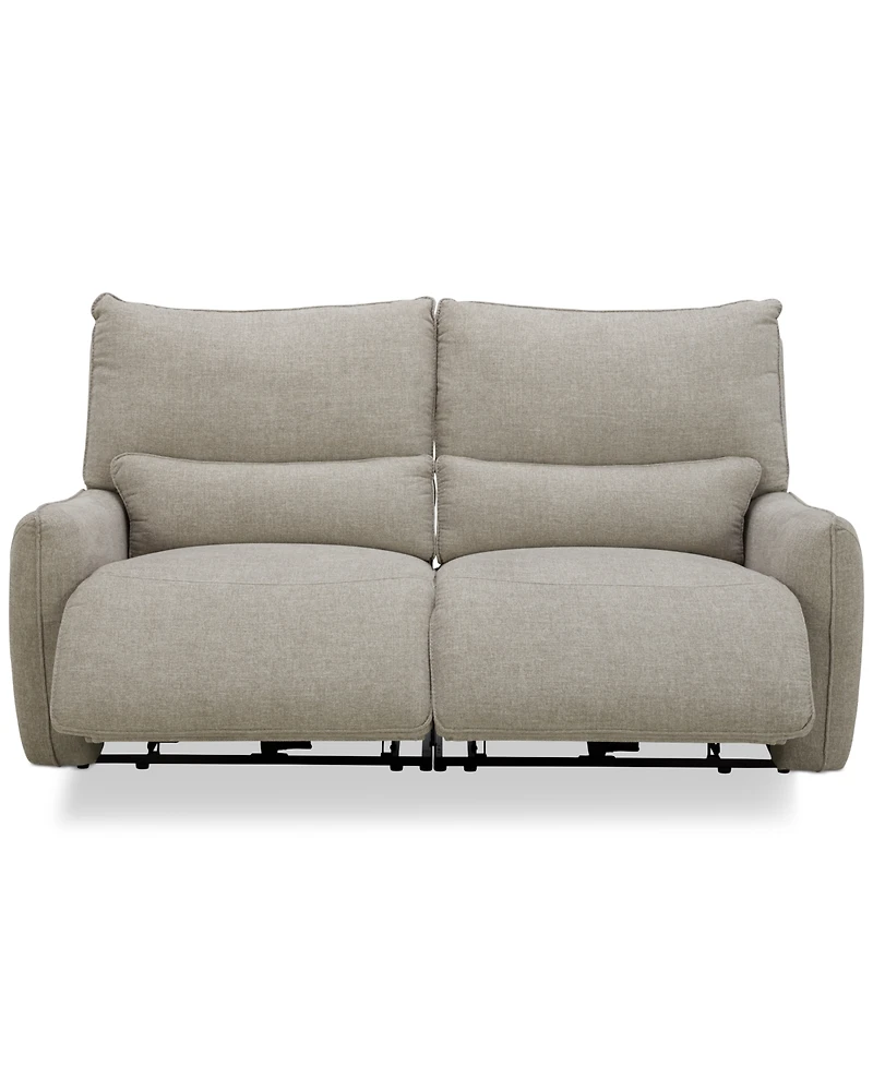 Olper 2-Pc. Fabric Zero Wall Sofa with 2 Power Recliners, Created for Macy's