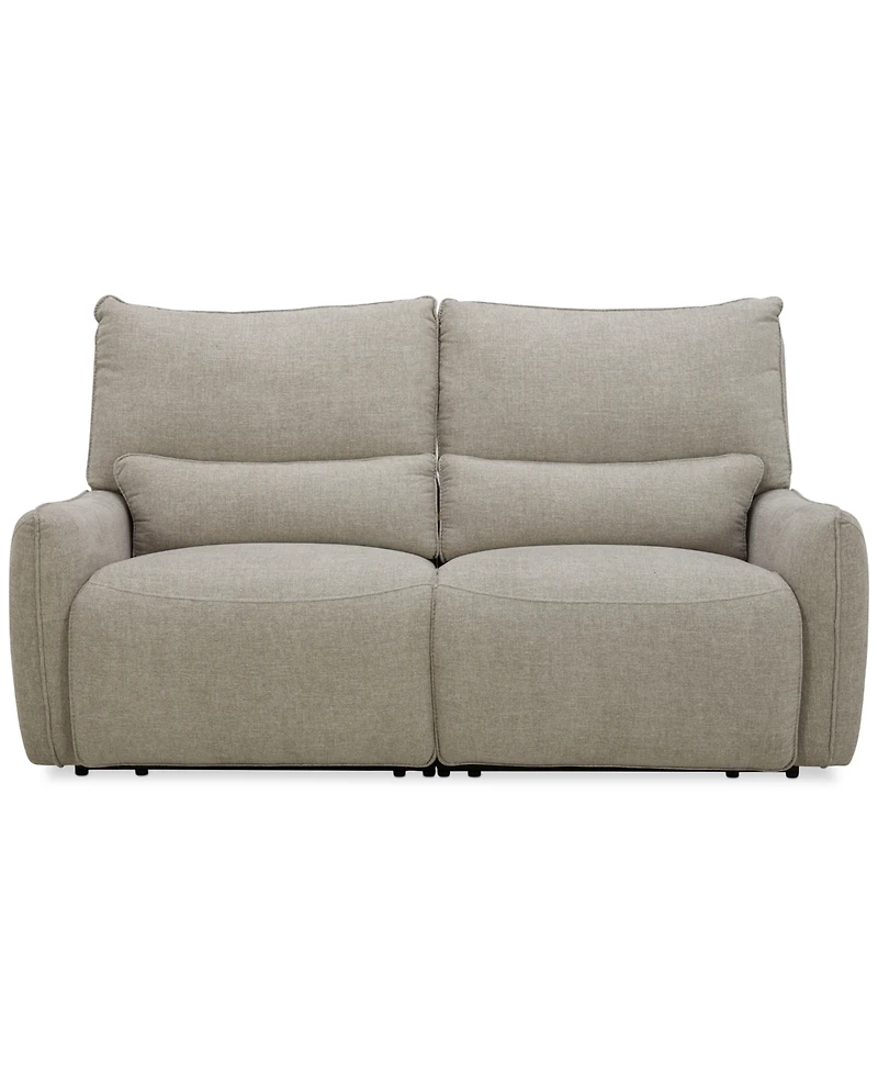 Olper 2-Pc. Fabric Zero Wall Sofa with 2 Power Recliners, Created for Macy's