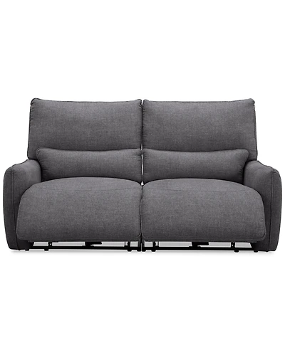 Olper 2-Pc. Fabric Zero Wall Sofa with 2 Power Recliners, Created for Macy's