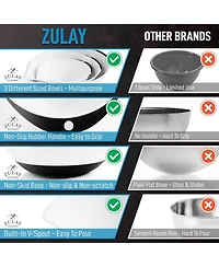 3-Pc Plastic Mixing Bowl Set