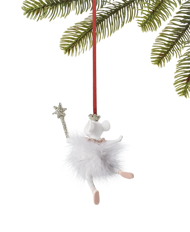 Holiday Lane Ballet Mouse in Tinsel Skirt Ornament, Exclusively at Macy's