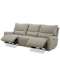Olper 3-Pc. Fabric Zero Wall Sofa with 2 Power Recliners Chairs, Created for Macy's