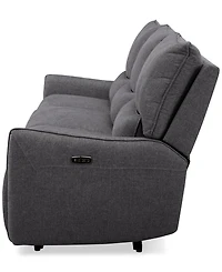 Olper 3-Pc. Fabric Zero Wall Sofa with 2 Power Recliners Chairs, Created for Macy's