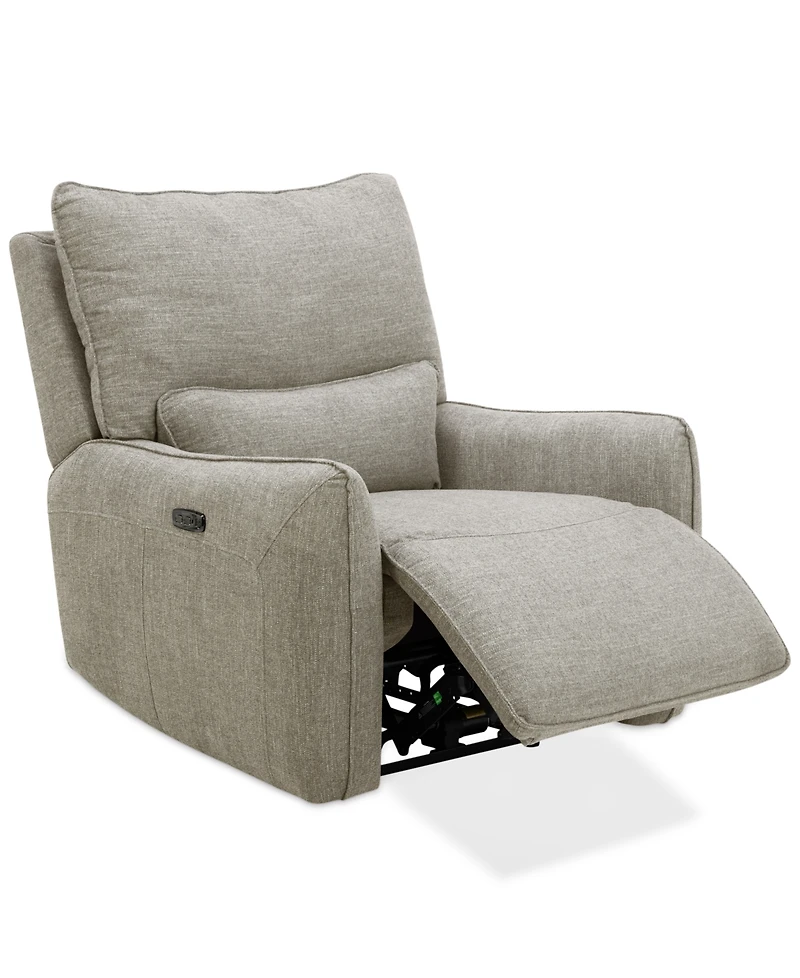 Olper Zero Wall Fabric Recliner, Created for Macy's