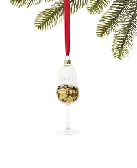 Holiday Lane Foodie Collection Sequin Wine Glass Ornament, Exclusively at Macy's