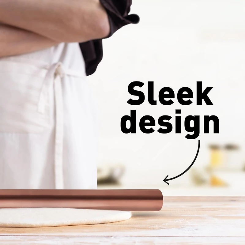 Zulay Kitchen Rolling Pin for Making Cookies, Pastries, Pizza, Pies and Pastas