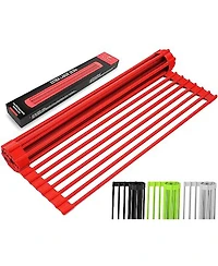 Multipurpose Heavy Duty Silicone Roll Up Sink Drying Rack Large
