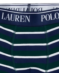 Polo Ralph Lauren Big Boys Cotton Stretch Boxer Briefs 3-Pack