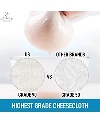 Zulay Kitchen Yard Food Grade Cheese Cloths
