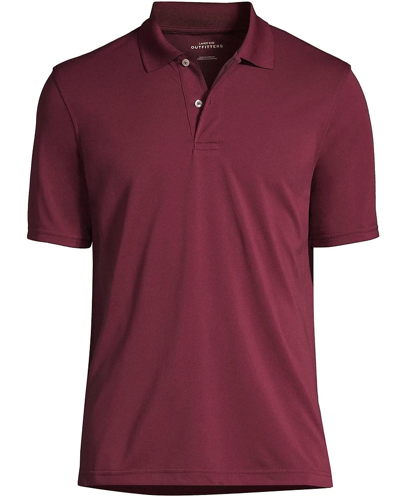 Lands' End Men's Short Sleeve Polyester Polo