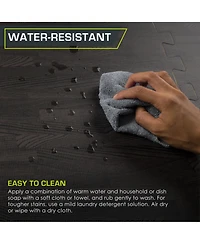 Wood Grain Puzzle Mat 1/2-in, 24 Sq Ft - 6 Tiles