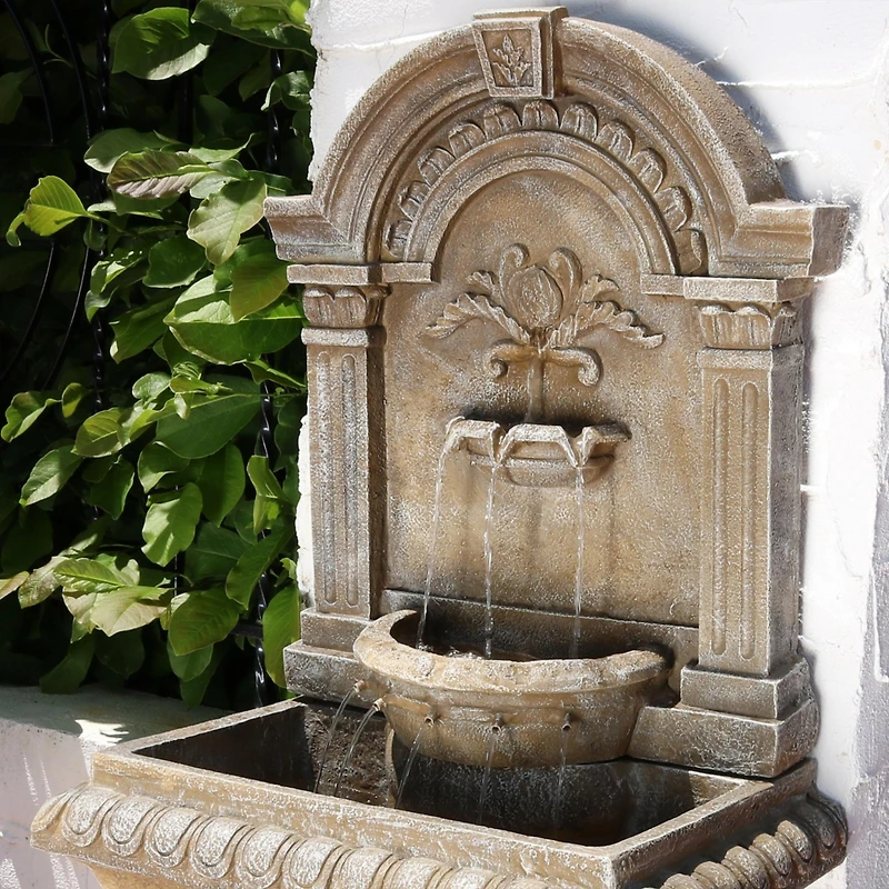 51"H Electric Polyresin Ornate Lavello Outdoor Water Fountain