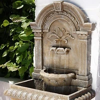 51"H Electric Polyresin Ornate Lavello Outdoor Water Fountain