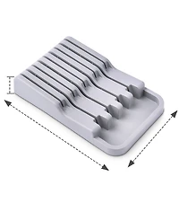 Cheer Collection Kitchen Drawer Knife Organizer - Space Saving Tray to Keep Knives Organized