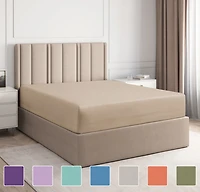 Cgk Unlimited Deep Pocket 14 - 16 Inch Microfiber Fitted Sheet Twin Extra Long