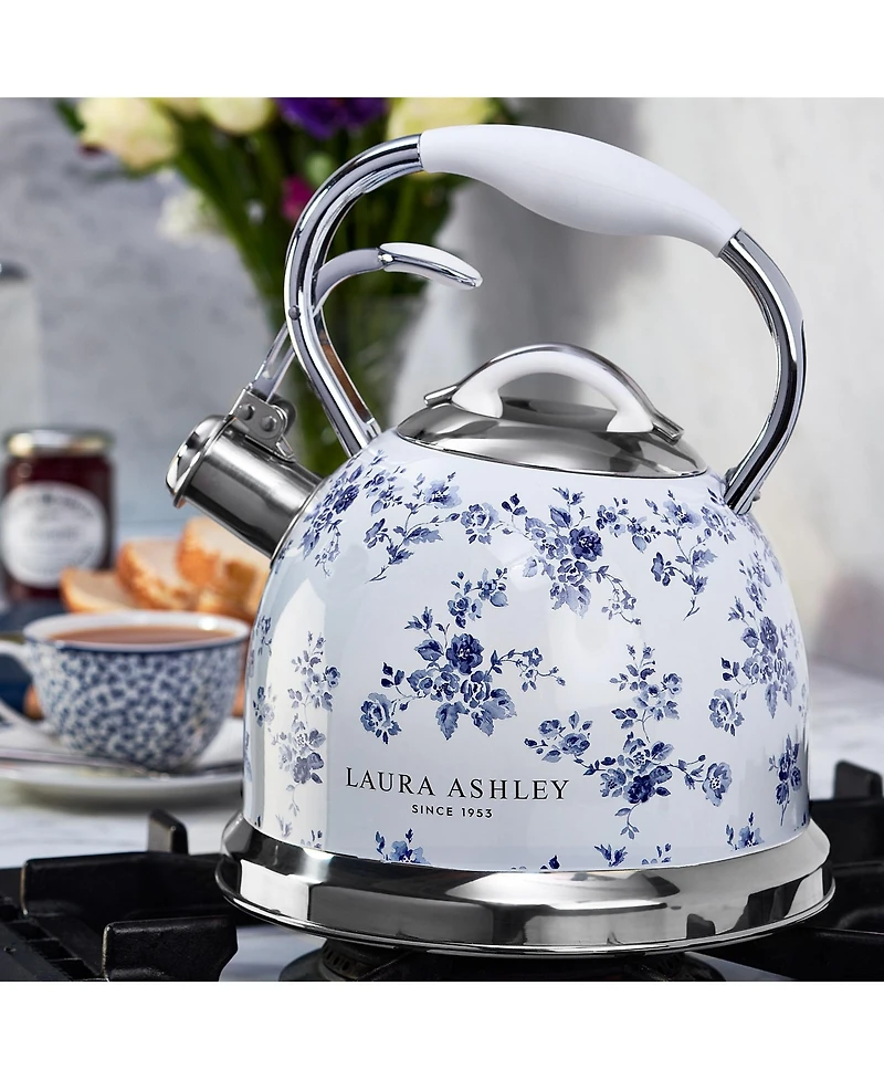 Laura Ashley 10-Cup China Rose Stove Top Kettle