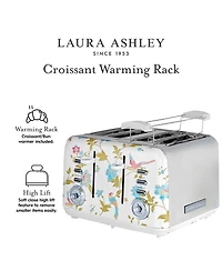 Laura Ashley Elveden White 4-Slice Toaster