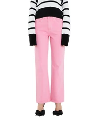 English Factory Women's Color Full Length Wide Leg Jean