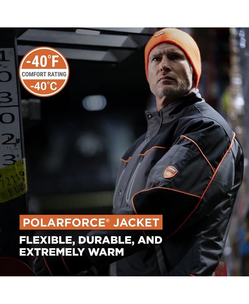 RefrigiWear Big & Tall PolarForce Insulated Jacket - Ultra-Warm, Waterproof, Heavy-Duty Work Coat for Extreme Cold