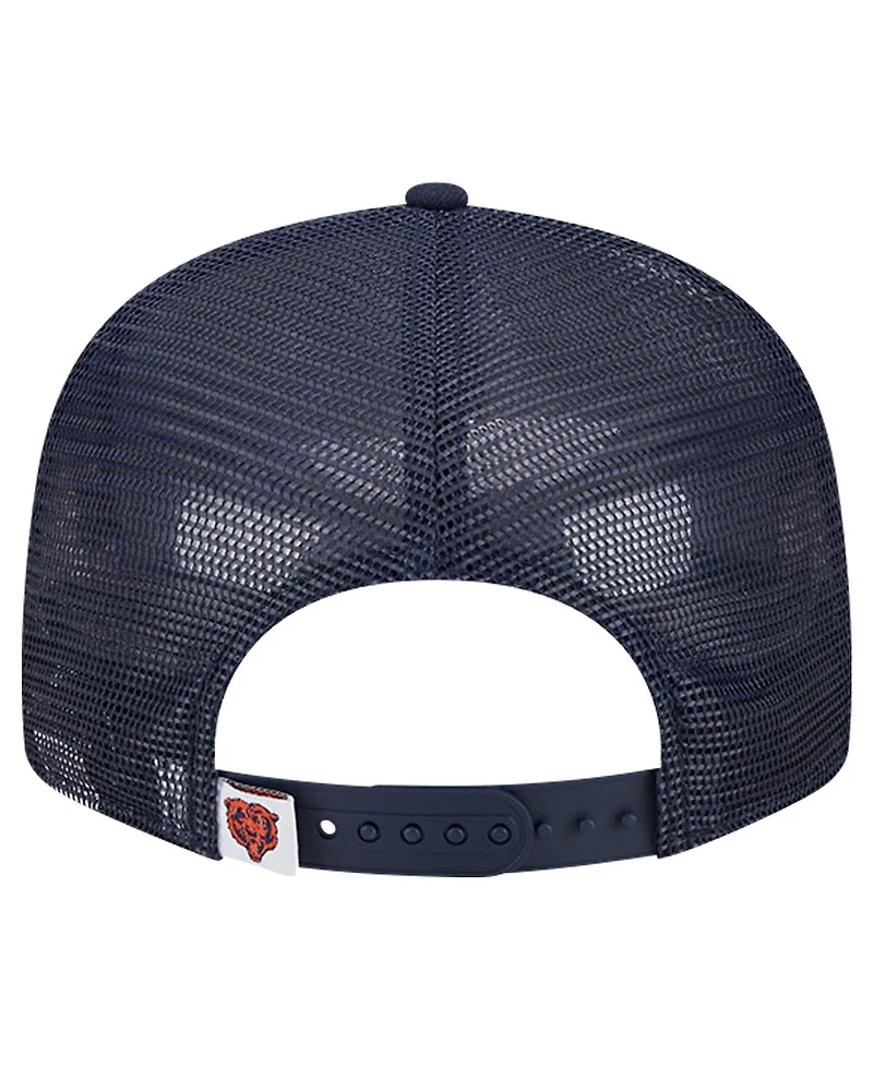 New Era Men's Navy Chicago Bears Main Trucker 9Fifty Snapback Hat